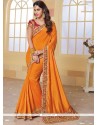 Patch Border Work Traditional Saree