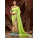 Embroidered Work Half N Half Designer Saree