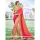 Faux Chiffon Half N Half Designer Saree