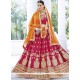 Embroidered Work Faux Chiffon Lehenga Choli