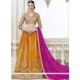 Net Yellow Lehenga Choli