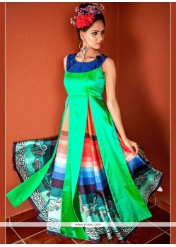 Tafeta Silk Designer Gown