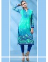 Faux Crepe Casual Kurti