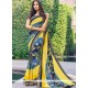 Faux Georgette Print Work Printed Saree