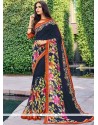 Faux Georgette Printed Saree