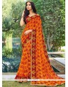 Faux Georgette Printed Saree