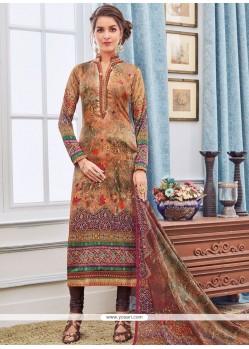 Multi Colour Churidar Designer Suit