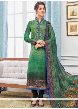 Embroidered Work Churidar Designer Suit