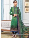 Embroidered Work Churidar Designer Suit