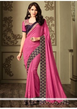 Hot Pink Classic Designer Saree