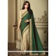 Art Silk Beige And Green Traditional Saree