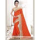 Orange Classic Designer Saree