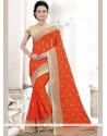 Orange Classic Designer Saree