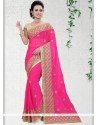 Hot Pink Classic Designer Saree