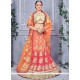 Art Silk Patch Border Work Lehenga Choli