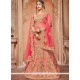 Art Silk Rose Pink Lehenga Choli