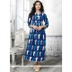 Print Work Cotton Party Wear Kurti