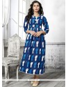 Print Work Cotton Party Wear Kurti