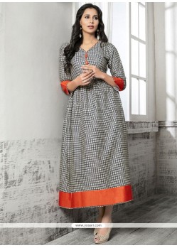 Grey Party Wear Kurti