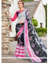 Print Work Faux Georgette Printed Saree