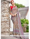 Faux Georgette Multi Colour Print Work Printed Saree