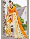 Faux Georgette Multi Colour Printed Saree