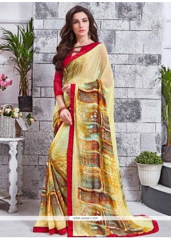 Faux Georgette Casual Saree