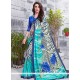 Print Work Faux Georgette Casual Saree