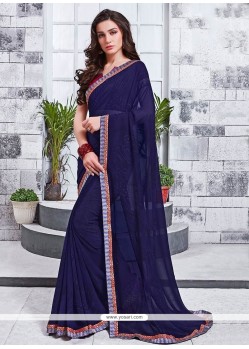 Faux Georgette Print Work Casual Saree