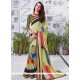 Faux Georgette Print Work Casual Saree