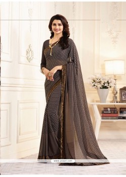 Prachi Desai Faux Georgette Printed Saree