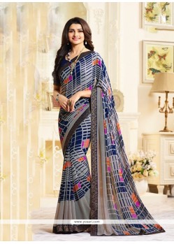 Print Work Prachi Desai Printed Saree