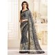 Prachi Desai Grey Faux Georgette Printed Saree