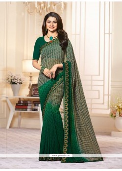 Prachi Desai Faux Georgette Printed Saree