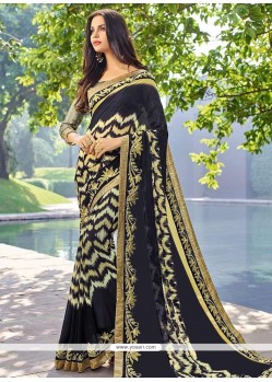 Faux Georgette Print Work Printed Saree