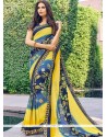 Faux Georgette Printed Saree