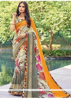 Print Work Printed Saree