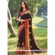 Faux Georgette Print Work Printed Saree