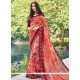 Faux Georgette Print Work Printed Saree