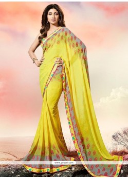 Shilpa Shetty Printed Saree For Casual