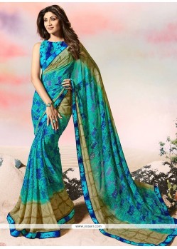 Shilpa Shetty Multi Colour Printed Saree