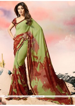 Shilpa Shetty Multi Colour Printed Saree