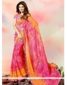 Shilpa Shetty Multi Colour Faux Georgette Printed Saree