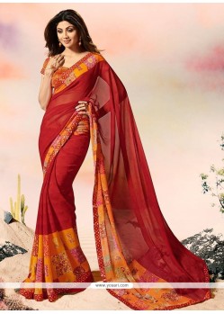 Shilpa Shetty Multi Colour Print Work Printed Saree