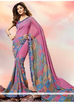 Shilpa Shetty Multi Colour Printed Saree