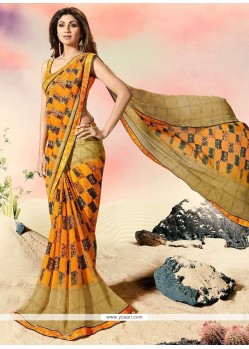 Shilpa Shetty Multi Colour Printed Saree