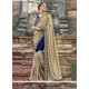 Patch Border Work Faux Crepe Classic Designer Saree