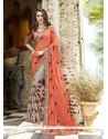 Embroidered Work Designer Half N Half Saree