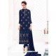 Navy Blue Churidar Designer Suit