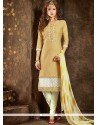 Cotton Satin Embroidered Work Pant Style Suit